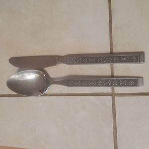 Vintage Ameris Stainless Korea Tablespoon & Knife